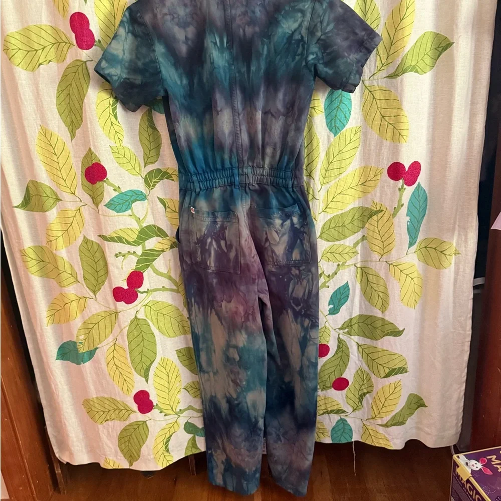 Big Bud Press Ice Dyed Short Sleeve Jumpsuit size S - Picture 4 of 6